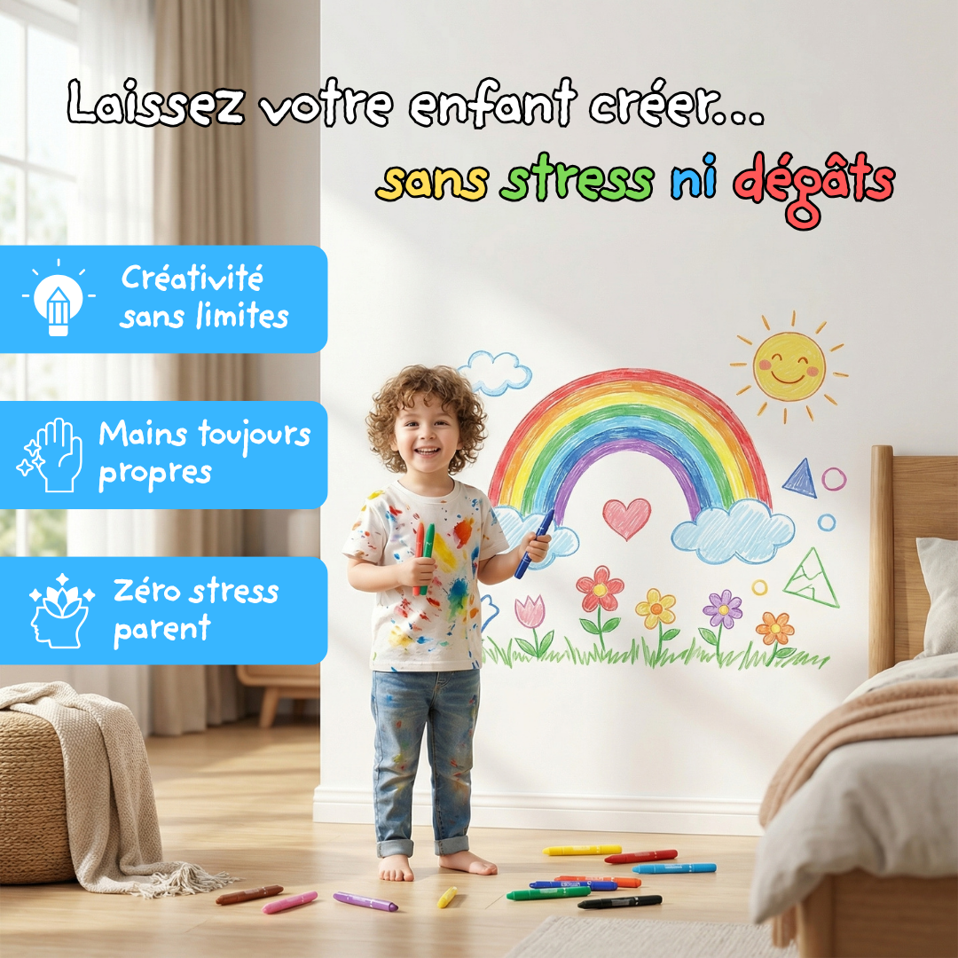 Cubiqo LibreArt — Crayons Créatifs Lavables